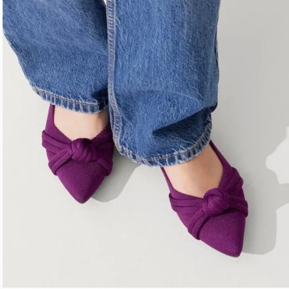Rothy's The Knot Point II Ballet Slip On Flats Shoes Thistle Purple Size 10.5 - Picture 1 of 10